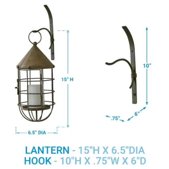 Park Designs Songbird Hanging Verdi Lantern image {3}