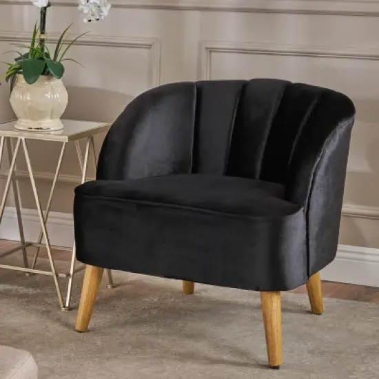 Amaia Modern New Velvet Club Chair - Christopher Knight Home image {1}