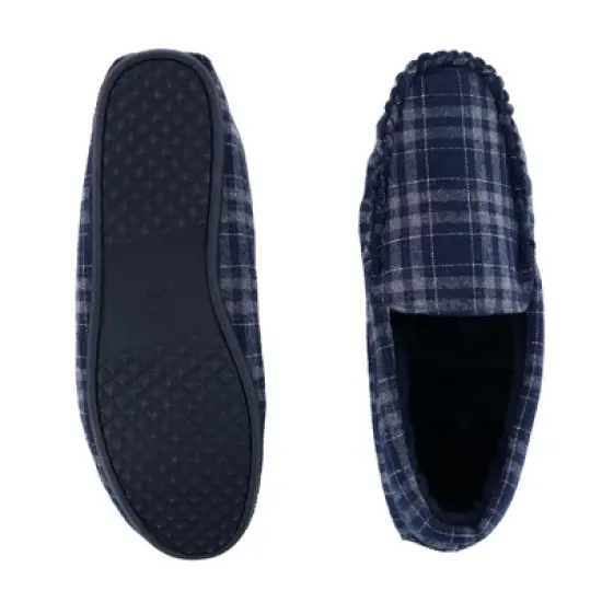 Ascentix Men's Slip On Plaid Slipper image {1}