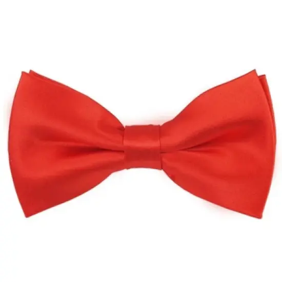 Men's Solid Color 2.5 W And 4.5 L Inch Pre-Tied adjustable Bow Ties image {5}