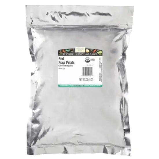 Frontier Co-op Organic Red Rose Petals, 8 oz (226 g) image {1}