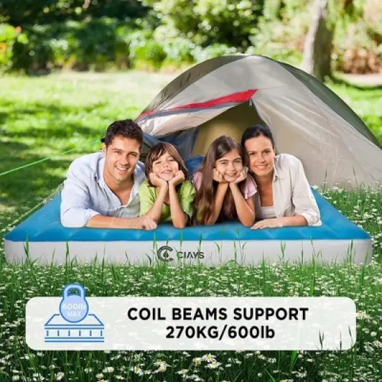 Ciays Twin Air Mattress with Built-in Pump, Blow Up Mattress w/ Carrying Bag image {9}