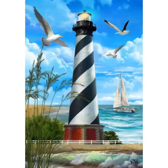 Briarwood Lane Summer Garden Flag 12x18 For Outdoor Hatteras Lighthouse For Summer Garden Flag Flags For Outside image {2}
