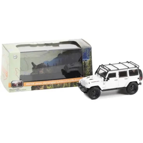 2014 Jeep Wrangler Unlimited Rubicon X Off-Road Bright White "Jeep Official, Lake Tahoe CA" 1/43 Diecast Model Car by Greenlight image {2}