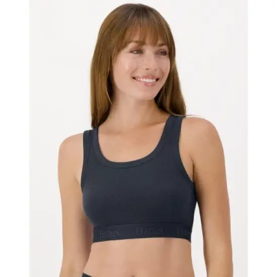 Hanes Originals Women's SuperSoft Comfywear Rib Banded Crop Top image {8}