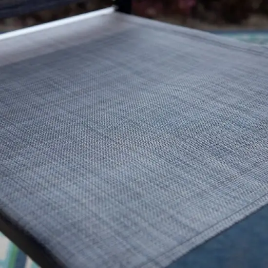 5pc Patio Set with Steel Table with 2" Umbrella Hole & Aluminum Frame Sling Chairs - Captiva Designs image {3}