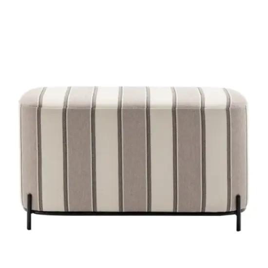 32" Modern Decorative Bench with Metal Base - WOVENBYRD image {18}