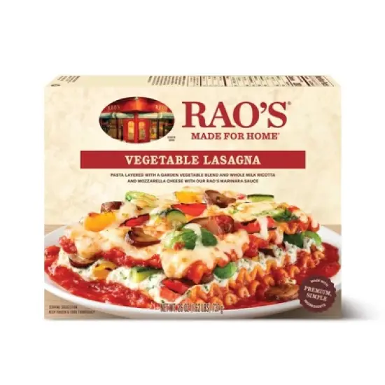 Rao's Made For Home Frozen Vegetable Lasagna - 26oz image {6}