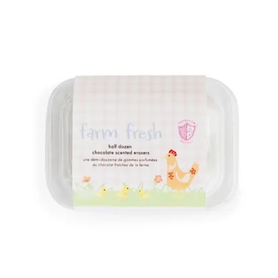 Daydream Society - Farm Fresh Mini Egg Erasers - Pack of 6 Erasers image {4}