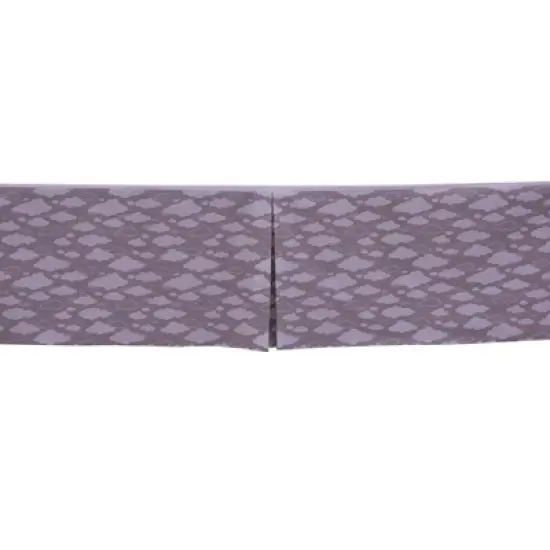 Bacati - Clouds in the City Gray Clouds Crib/Toddler Bed Skirt image {2}