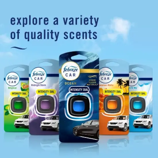 Febreze Car Air Freshener Vent Clip - Ocean  - 0.22 fl oz/3pk image {8}