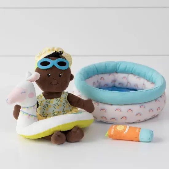 Manhattan Toy Stella Collection Pool Party 4 Piece Baby Doll Pool Playset for 12" and 15" Stella Dolls image {3}