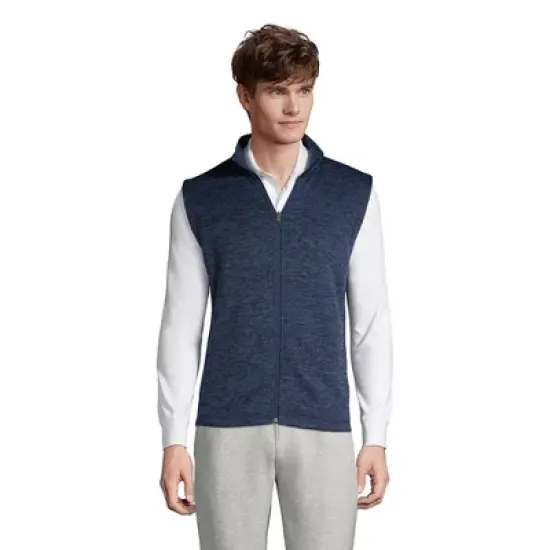 Lands' End Men's Sweater Fleece Vest image {4}
