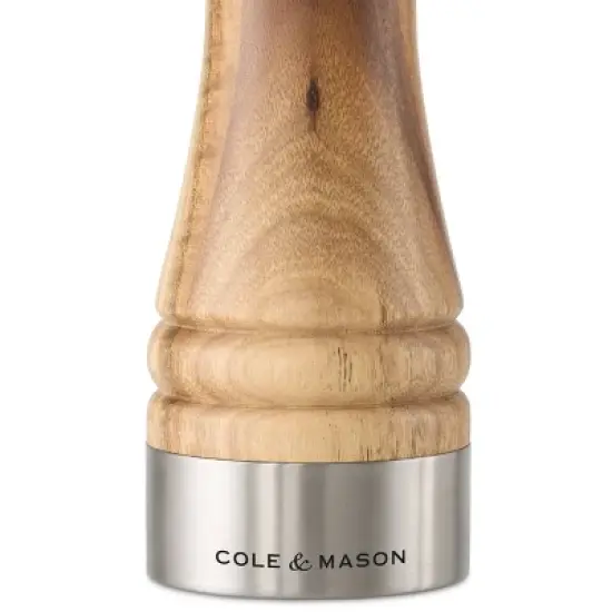 Cole & Mason Camden Salt and Pepper Grinder Set: Traditional Wood Shakers, Spot Clean, 2-Piece, Brown image {4}