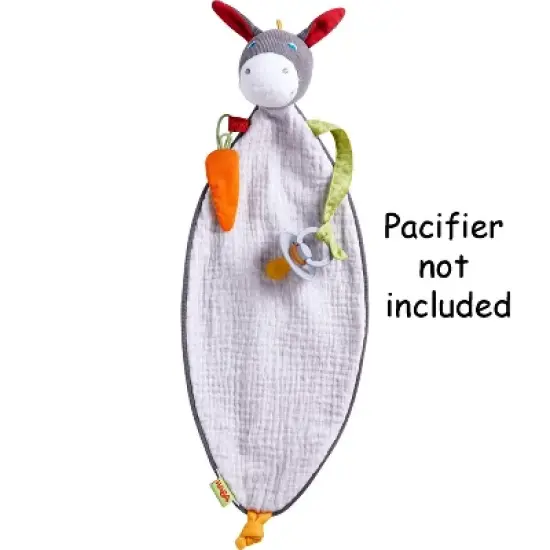 HABA Cuddly Donkey Snuggly Lovey Baby Blankie image {1}