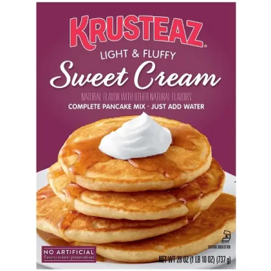 Krusteaz Original Pancake Mix Sweet Cream, 26 Ounce (Pack of 2) image {3}