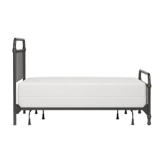 King Kirkland Metal Bed Aged Pewter - Hillsdale Furniture image {5}