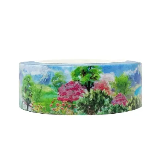 Wrapables Beautiful Scenery Washi Masking Tape, By the Lake, 15mm x 10M image {3}