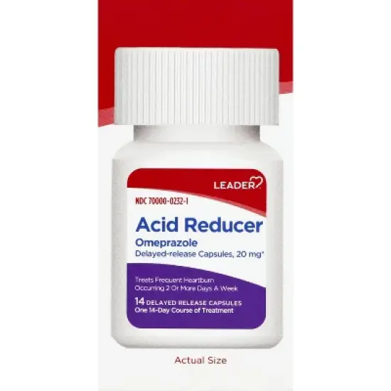 Leader 20 mg 24 Hour Omeprazole 14 Capsules image {4}