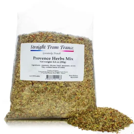 Straight From France Provence Herbs Mix Seasoning from France, includes Thyme, Basil, Savory, Marjoram and Rosemary image {5}