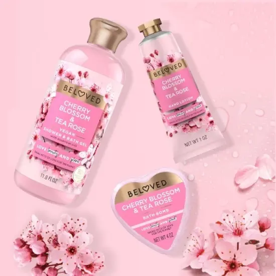 Beloved Cherry Blossom Bath and Body Gift Set - 3pc image {2}