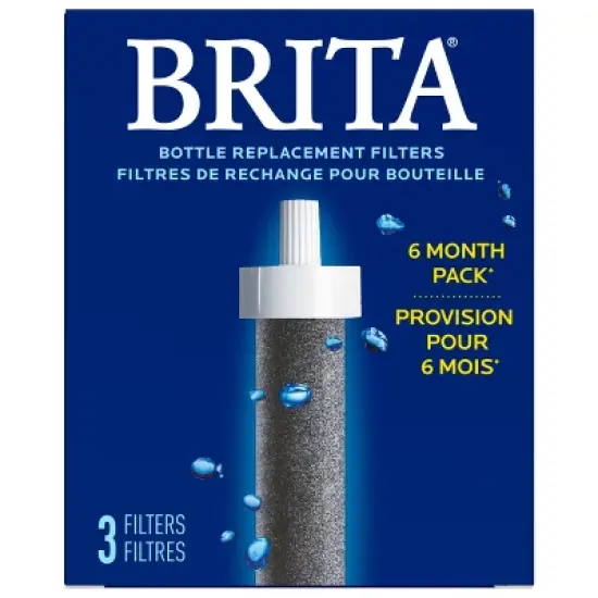 Brita 3ct Bottle Filter - Black image {1}