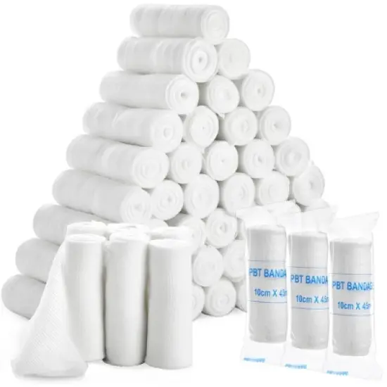 Juvale 48 Pack 4 Inch Gauze Bandage Roll, Rolled Gauze Wrap, 2.6 Yards image {8}
