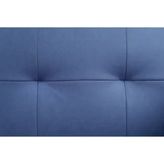 81" Nafisa Sofa Blue Fabric - Acme Furniture: Upholstered, Wood Frame, Removable Cushions, Seats 4 image {7}