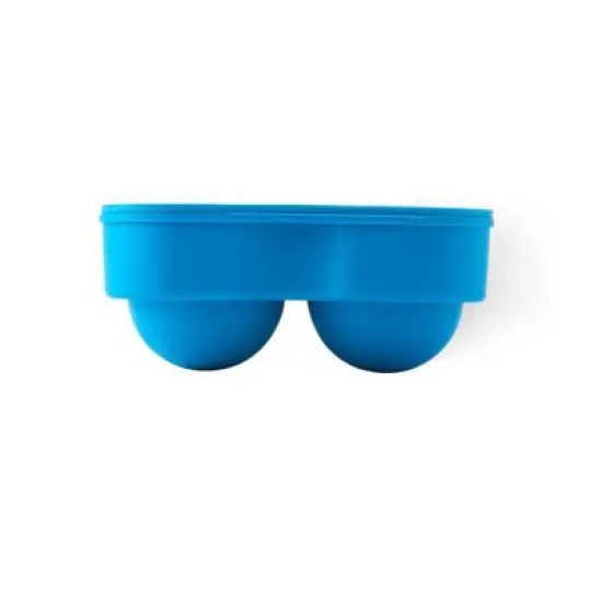 Houdini Ice Sphere Tray: Silicone Whiskey Ice Mold, Reusable  Dishwasher Safe, Turquoise Blue, 4 Cavities image {6}