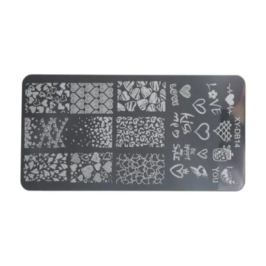 Unique Bargains Colorful Nail Art Stamp XY-DB14 Silver Tone 1 Pc image {5}