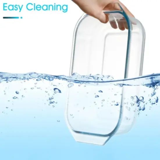 Itopfox 2 QT Rectangular Glass Casserole Dish with Lid, Oven Safe Tempered Glass Bakeware for Cooking, Baking, and Serving image {6}