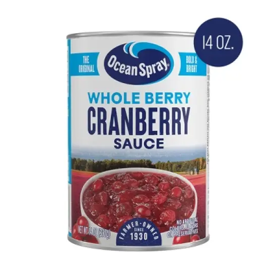 Ocean Spray Whole Berry Cranberry Sauce - 14oz image {11}