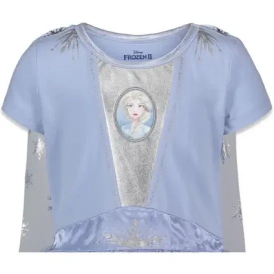 Disney Frozen Princess Anna Elsa Girls Cosplay Costume Gown and Headband Toddler  image {6}