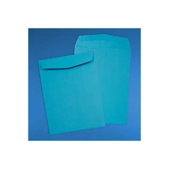 JAM Paper Open End Catalog Envelope 9" x 12" Blue 100/Box (80386) image {3}