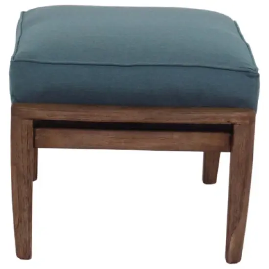 Courtyard Casual Avalon FSC Teak 2 pc Swivel Glider and Ottoman Set image {7}