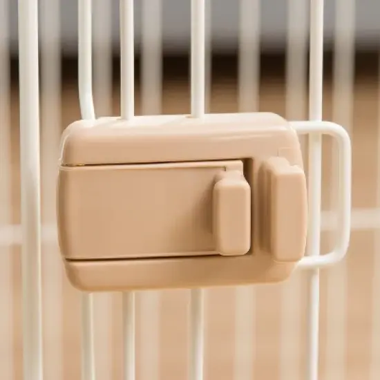 IRIS USA Wire Open Dog Crate Pet Playpen image {4}