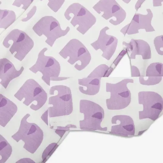 Primary Baby Organic Animal Friends Zip Footie image {12}