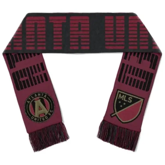 MLS Atlanta United FC Men's Scarf - One Size: Acrylic Solid Wrap, Tagless Design image {1}