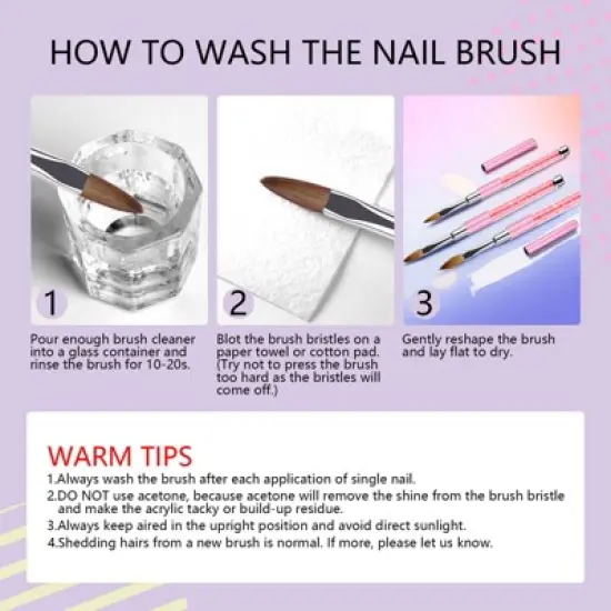 Saviland 3-Pc Sculpt Brush Set: #6/8/12 for Acrylic & 3D Art - Artist's Core Essentials. image {5}