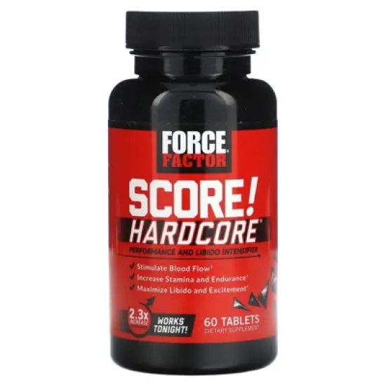 Force Factor Score! Hardcore, Performance and Libido Intensifier, 60 Tablets, 60 Tablets image {2}