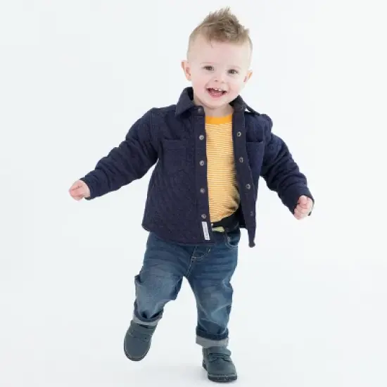 RuggedButts Toddler Boys Quilted Long Sleeve Button Down Shirt image {2}