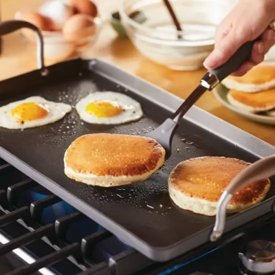 Anolon Advanced Home 10"x18" Double Burner Griddle Bronze image {2}