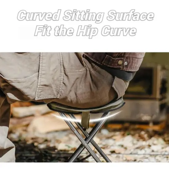 Naturehike,Folding Camping Stool,Portable Mini Camping Chair, Lightweight Aluminium Alloy Chair, Small Backpacking Stool with Thickened Seat Cushion image {10}