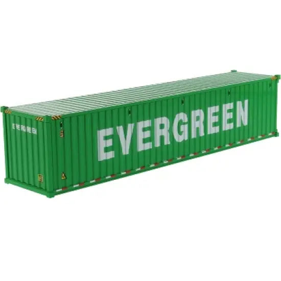 40' Dry Goods Sea Container "EverGreen" Green "Transport Series" 1/50 Model by Diecast Masters image {2}