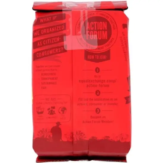 Equal Exchange Organic Decaffeinated Medium Roast Ground Coffee - Case of 6/12 oz image {2}