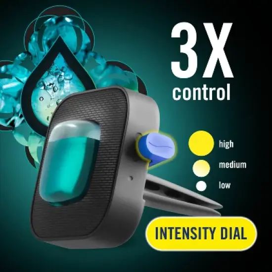 Febreze Unstopables Car Odor-Fighting Car Freshener - Fresh Scent - 0.14 fl oz/2pk image {3}