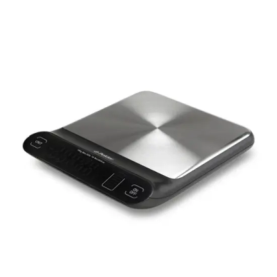 Polder 22lb Dry Kitchen Digital Scale and Silicone Cover Aqua image {9}