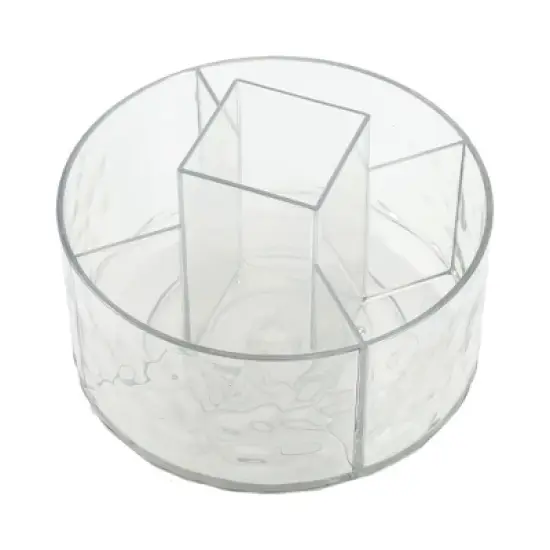 Unique Bargains 360 Degree Rotating Makeup Organizer Clear 1 Pc image {2}