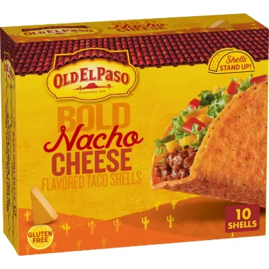 Old El Paso Gluten Free Bold Nacho Cheese Taco Shells - 5.4oz image {8}