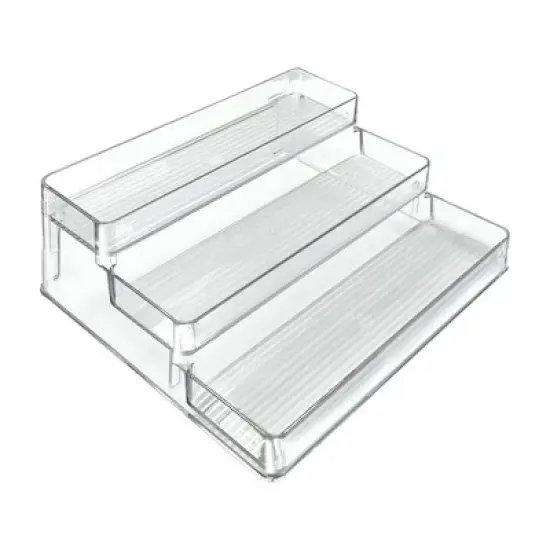 Azar Displays Three Tier Counter Step Display with Lip, 2-Pack image {5}